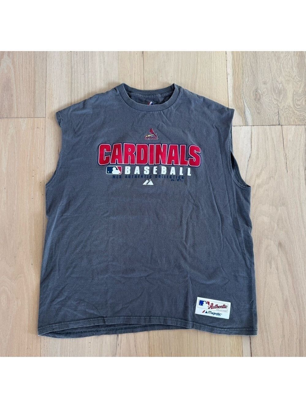 Cardinals Baseball MLB Authentic Collection Muscle Shirt Tank Top Size XL